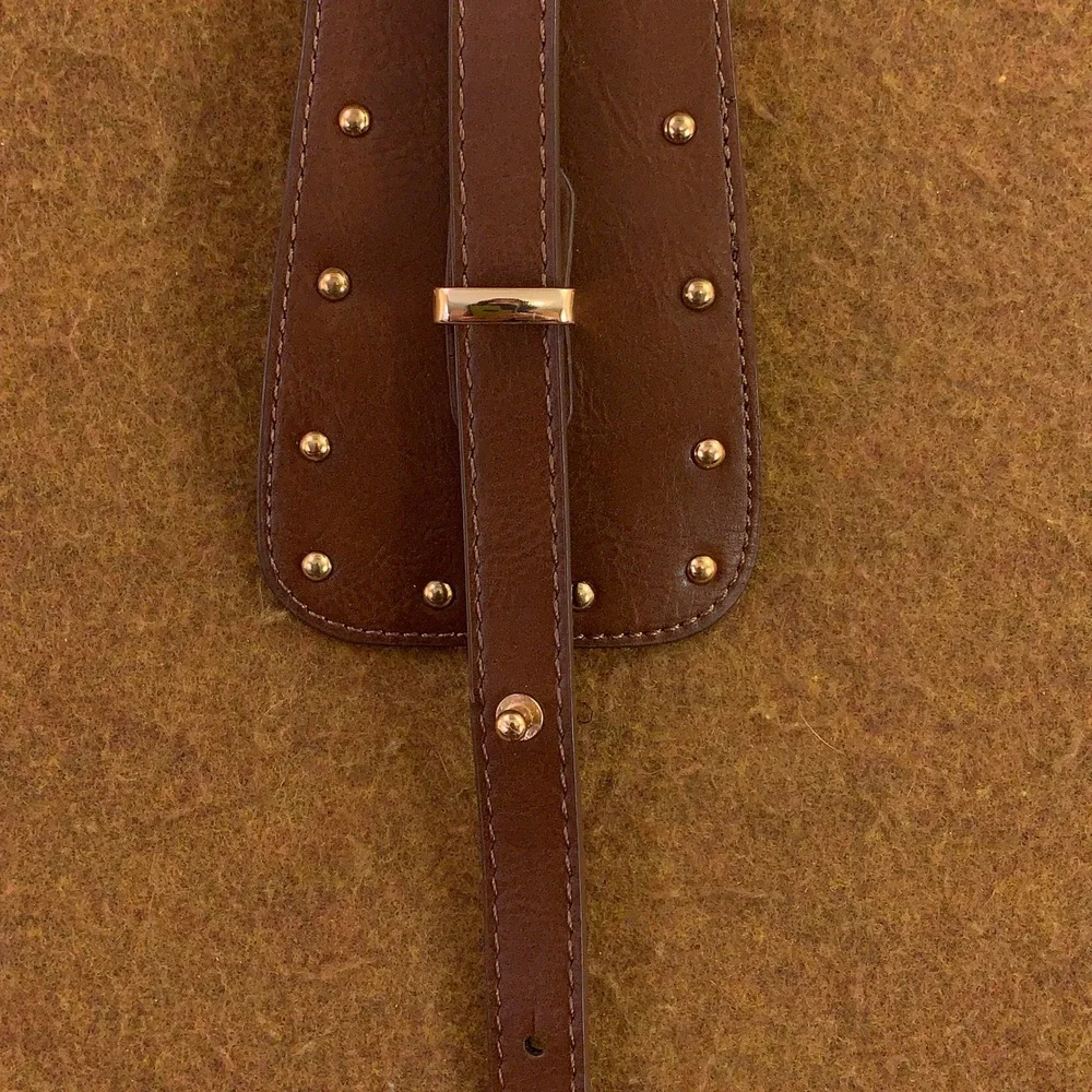 Lascana Womens Small Brown Studded Faux Leather Corset Waist Belt New